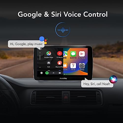 AutoSky: 7 CarTouch Screen with CarPlay, Android Auto, Bluetooth & More.