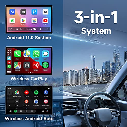 Carlinkit Wireless CarPlay Adapter for iPhone & Android, Wired CarPlay Touch Screen Cars. Android 11.0 System, QCM2290 4-core 2GB+16GB