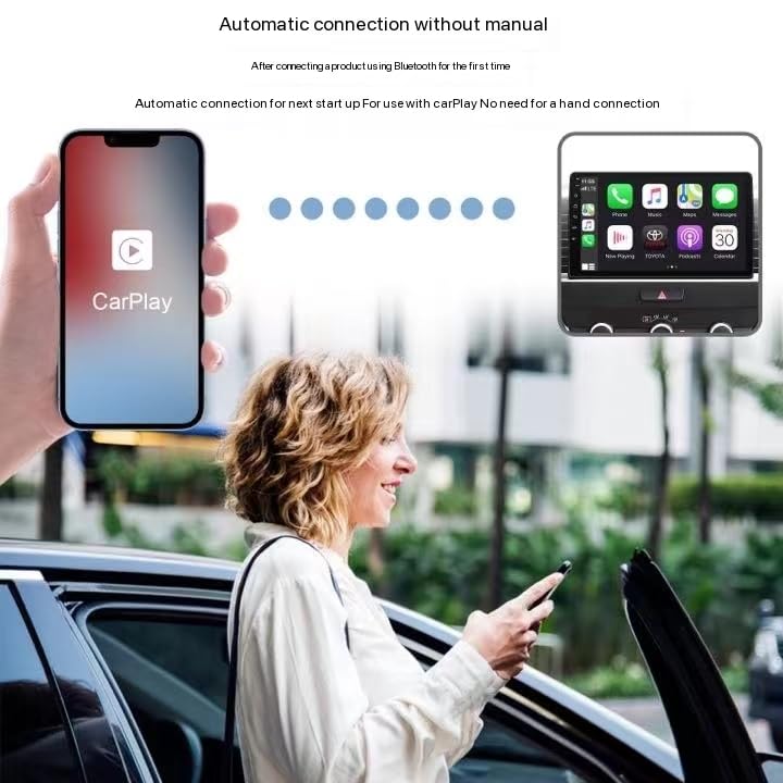 Wireless CarPlay and Android Auto AI Box, Upgrade Wired CarPlay Cars (black A1)