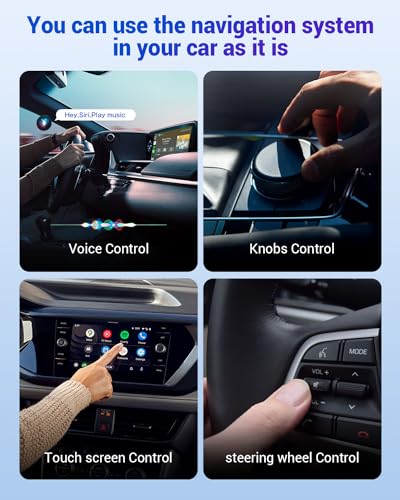 Wireless CarPlay Android Auto Video Adapter - Play2Video Pro with Android 12 & Built-in YouTube Netflix Bluetooth 4.2