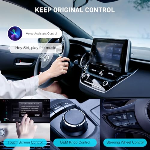 Wireless CarPlay and Android Auto Adapter, 4 in 1 AI Box Lite - 2-Channel Connection, Plug & Play, Airplay MirroCast Function